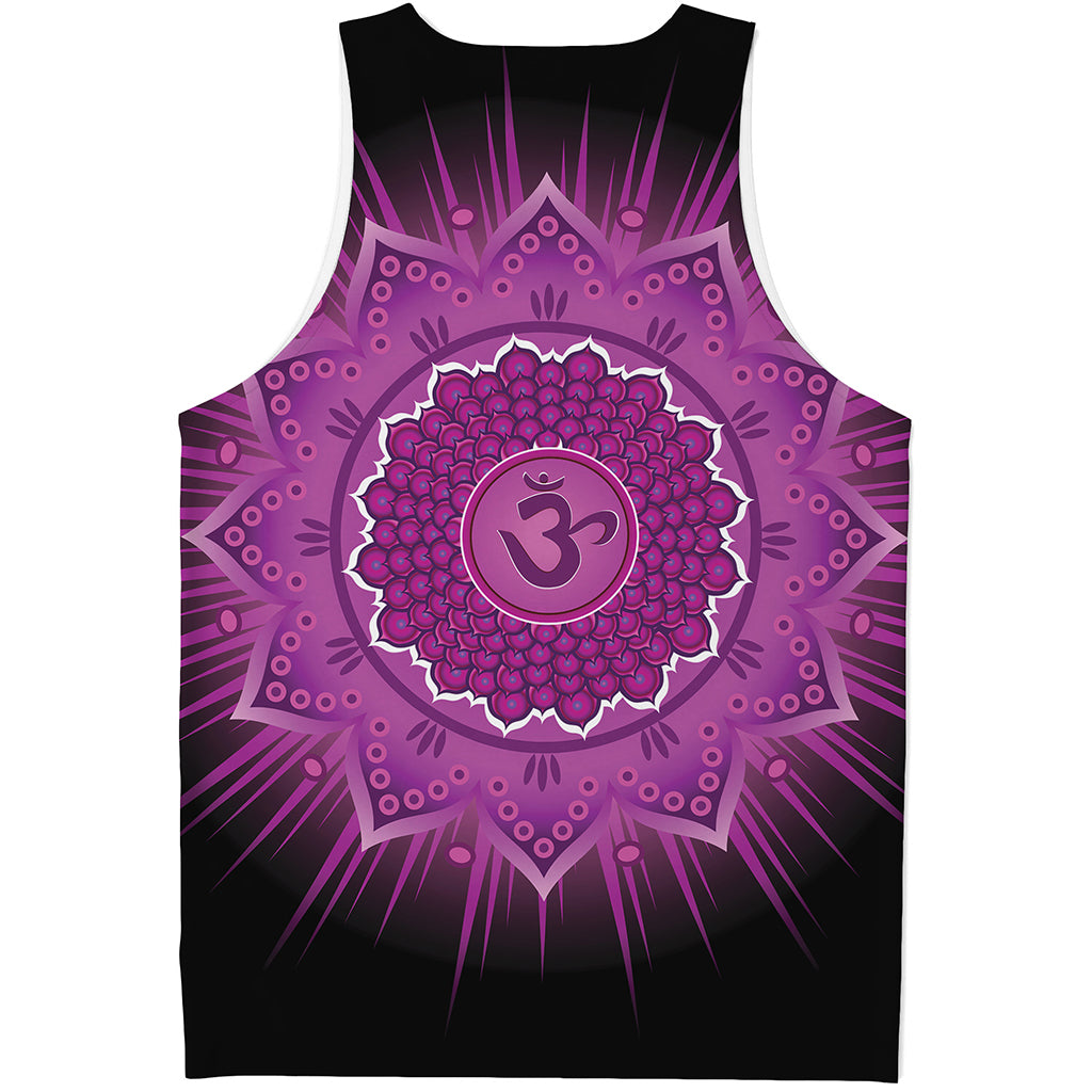 Sahasrara Chakra Mandala Print Men's Tank Top