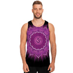 Sahasrara Chakra Mandala Print Men's Tank Top