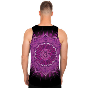 Sahasrara Chakra Mandala Print Men's Tank Top