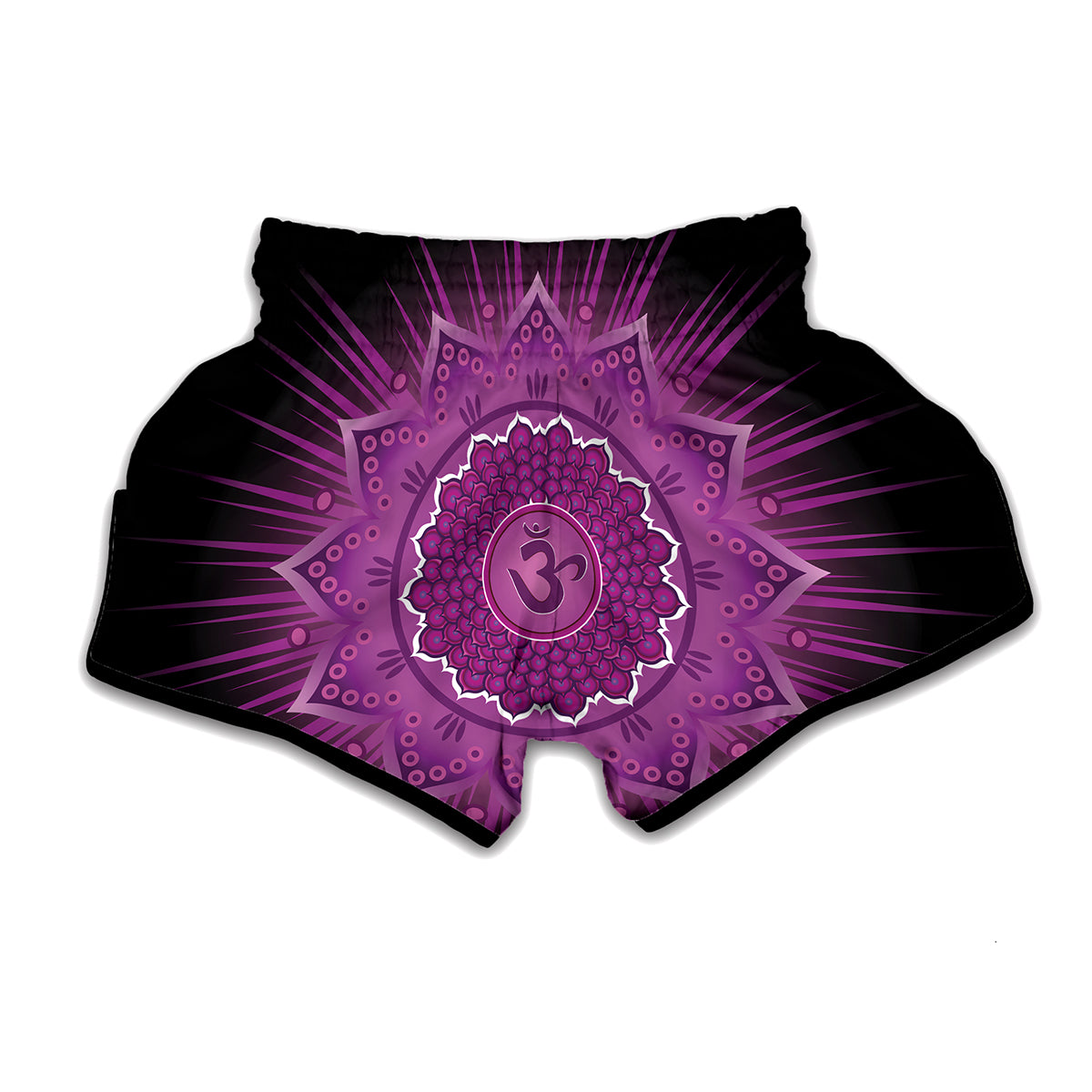 Sahasrara Chakra Mandala Print Muay Thai Boxing Shorts