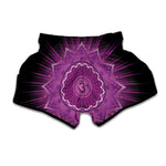 Sahasrara Chakra Mandala Print Muay Thai Boxing Shorts