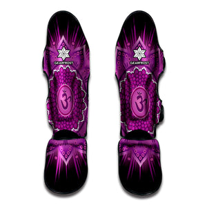 Sahasrara Chakra Mandala Print Muay Thai Shin Guard