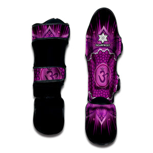 Sahasrara Chakra Mandala Print Muay Thai Shin Guard