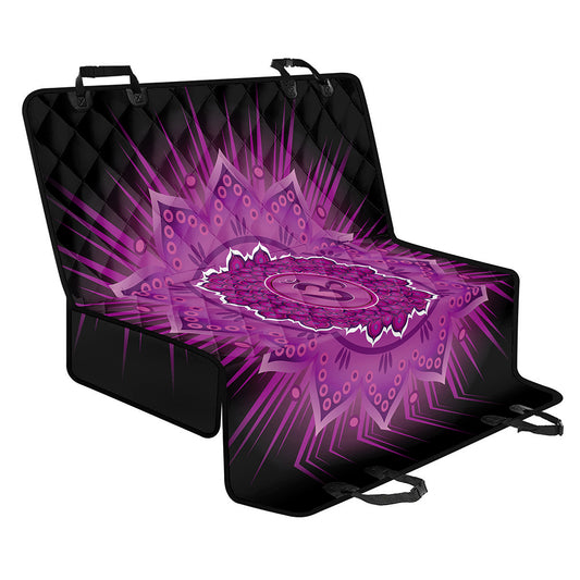 Sahasrara Chakra Mandala Print Pet Car Back Seat Cover