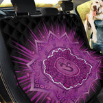 Sahasrara Chakra Mandala Print Pet Car Back Seat Cover