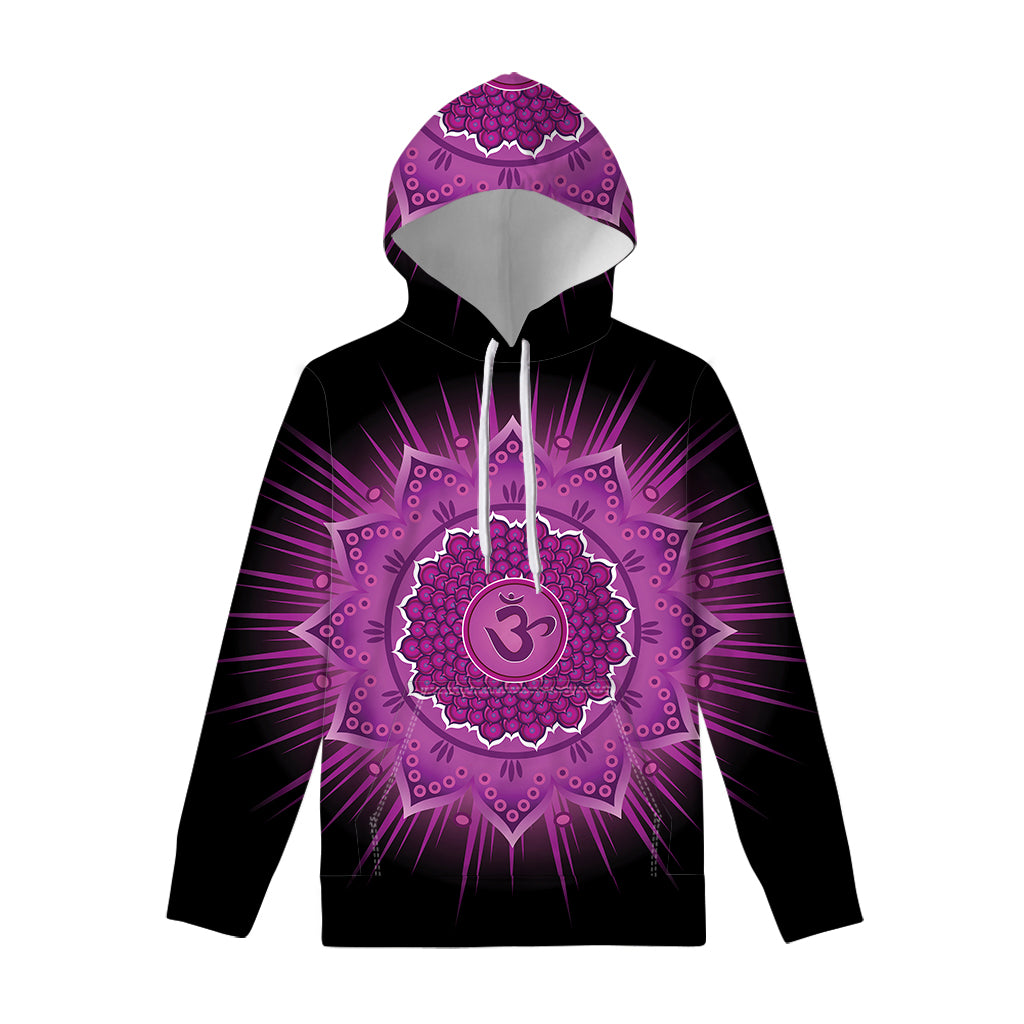 Sahasrara Chakra Mandala Print Pullover Hoodie