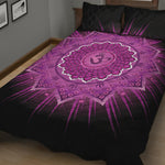 Sahasrara Chakra Mandala Print Quilt Bed Set