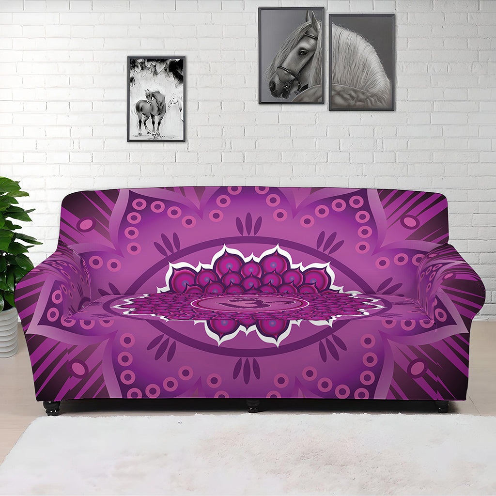 Sahasrara Chakra Mandala Print Sofa Cover