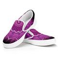 Sahasrara Chakra Mandala Print White Slip On Sneakers