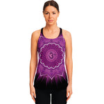 Sahasrara Chakra Mandala Print Women's Racerback Tank Top