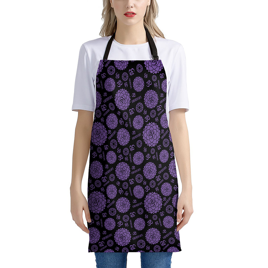 Sahasrara Chakra Pattern Print Apron