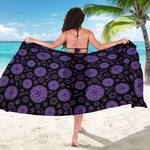 Sahasrara Chakra Pattern Print Beach Sarong Wrap