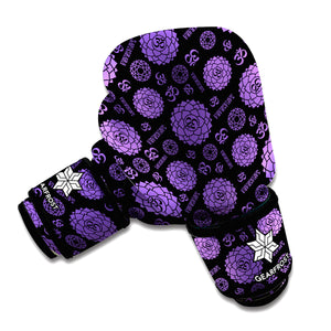 Sahasrara Chakra Pattern Print Boxing Gloves