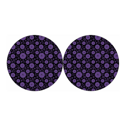 Sahasrara Chakra Pattern Print Car Coasters