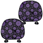 Sahasrara Chakra Pattern Print Car Headrest Covers