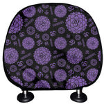Sahasrara Chakra Pattern Print Car Headrest Covers