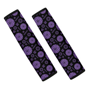 Sahasrara Chakra Pattern Print Car Seat Belt Covers