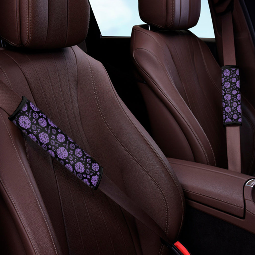 Sahasrara Chakra Pattern Print Car Seat Belt Covers