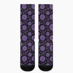 Sahasrara Chakra Pattern Print Crew Socks