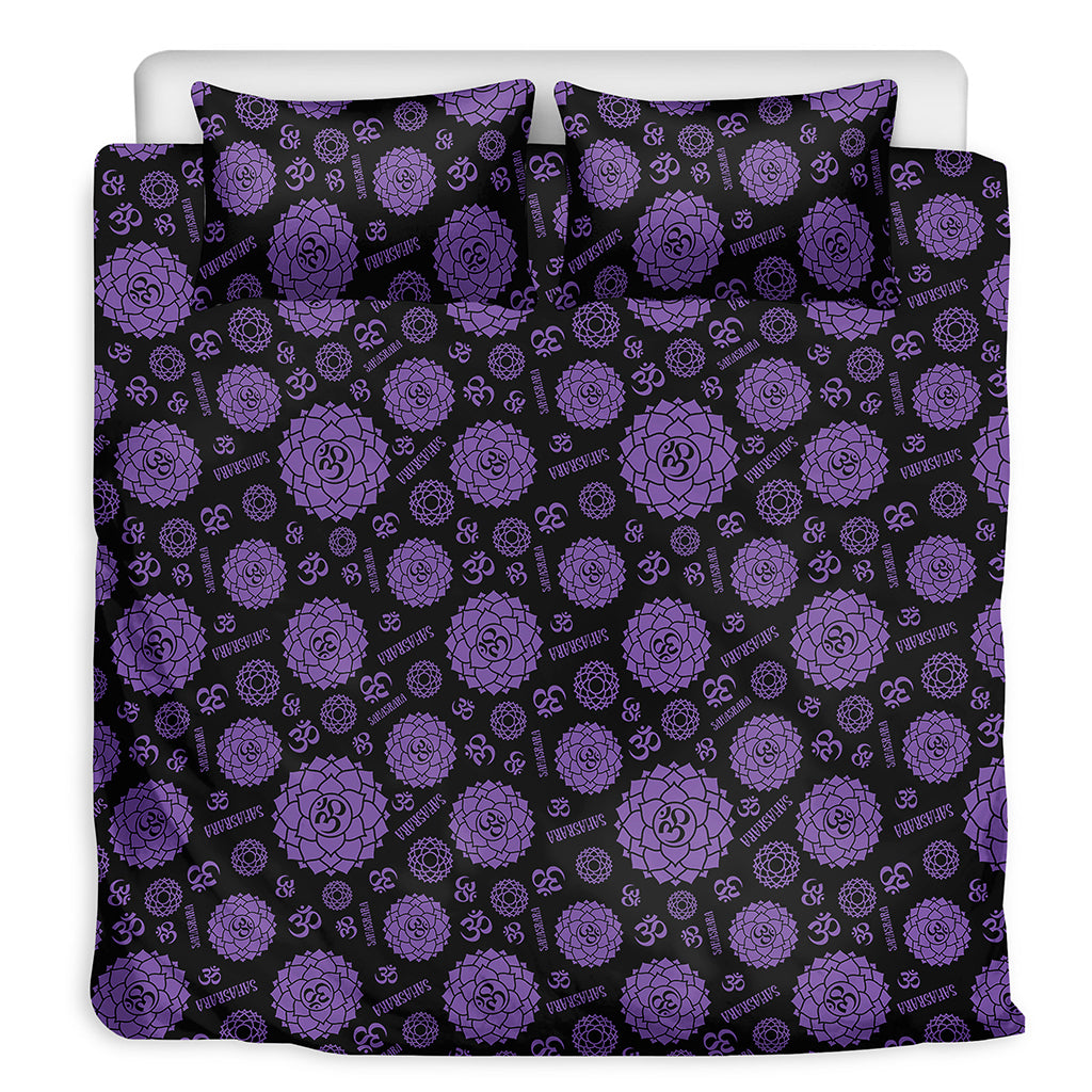 Sahasrara Chakra Pattern Print Duvet Cover Bedding Set