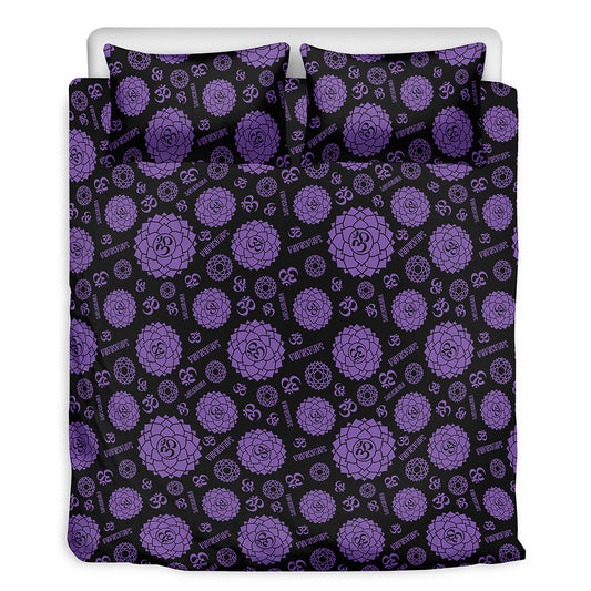 Sahasrara Chakra Pattern Print Duvet Cover Bedding Set