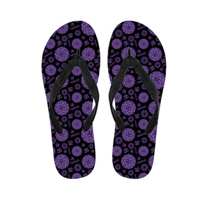 Sahasrara Chakra Pattern Print Flip Flops