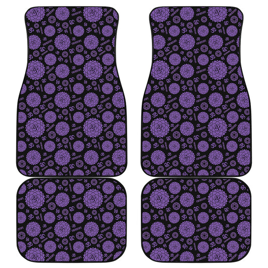 Sahasrara Chakra Pattern Print Front and Back Car Floor Mats