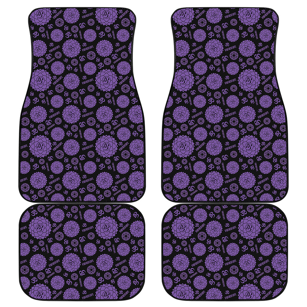 Sahasrara Chakra Pattern Print Front and Back Car Floor Mats