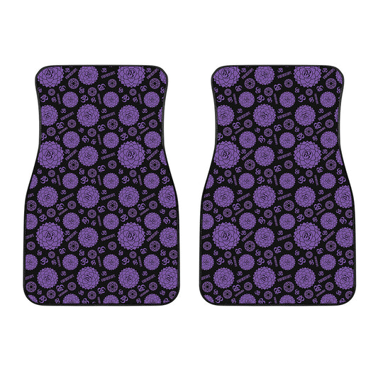 Sahasrara Chakra Pattern Print Front Car Floor Mats