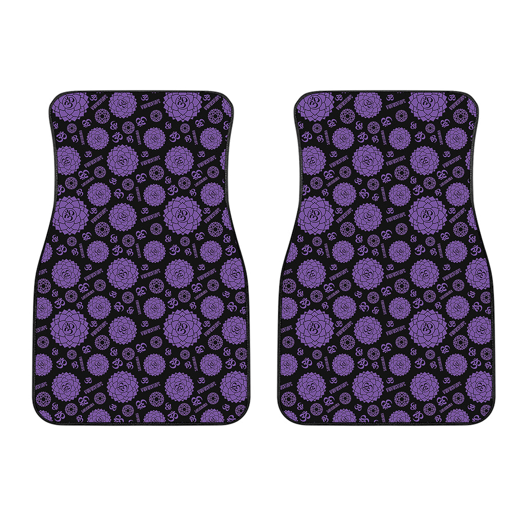 Sahasrara Chakra Pattern Print Front Car Floor Mats