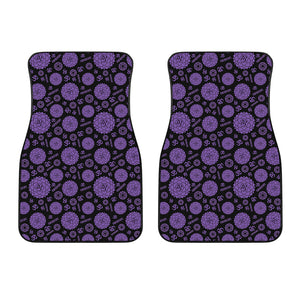 Sahasrara Chakra Pattern Print Front Car Floor Mats