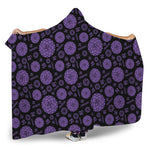 Sahasrara Chakra Pattern Print Hooded Blanket