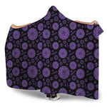 Sahasrara Chakra Pattern Print Hooded Blanket