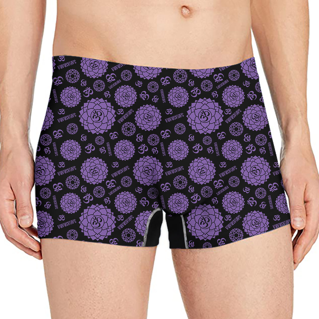 Sahasrara Chakra Pattern Print Men's Boxer Briefs