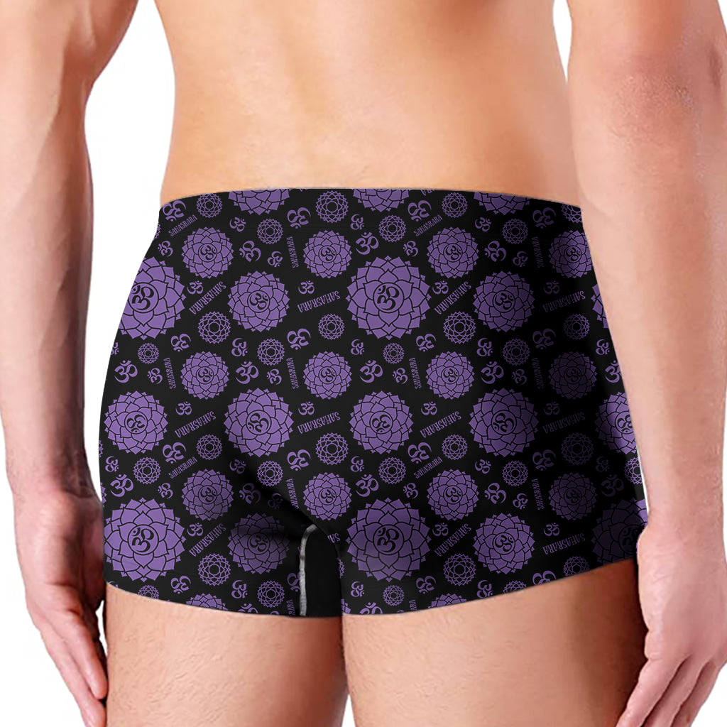 Sahasrara Chakra Pattern Print Men's Boxer Briefs