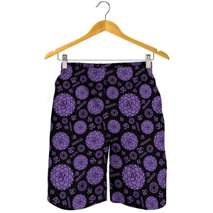 Sahasrara Chakra Pattern Print Men's Shorts