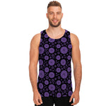 Sahasrara Chakra Pattern Print Men's Tank Top