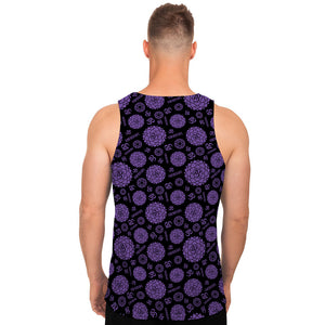 Sahasrara Chakra Pattern Print Men's Tank Top