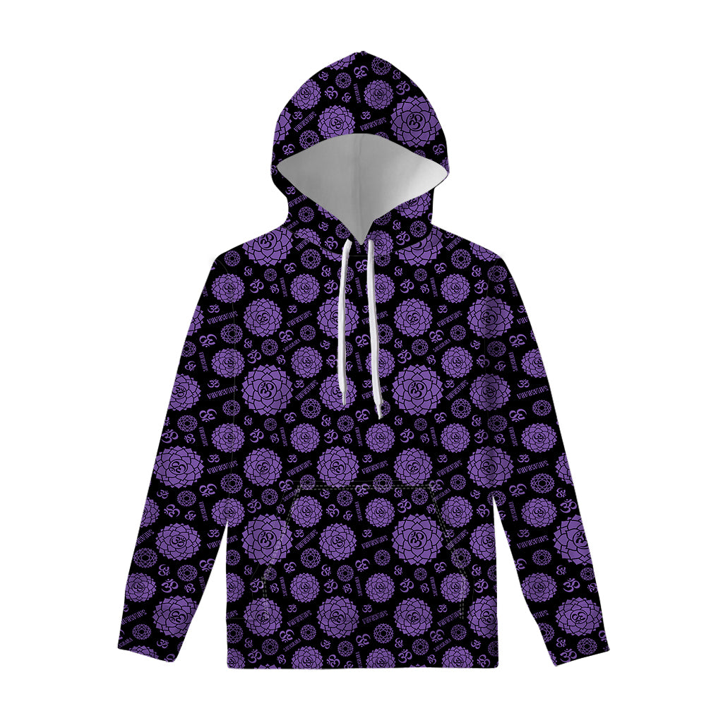 Sahasrara Chakra Pattern Print Pullover Hoodie