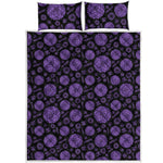 Sahasrara Chakra Pattern Print Quilt Bed Set