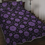 Sahasrara Chakra Pattern Print Quilt Bed Set