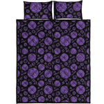 Sahasrara Chakra Pattern Print Quilt Bed Set