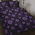 Sahasrara Chakra Pattern Print Quilt Bed Set
