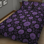 Sahasrara Chakra Pattern Print Quilt Bed Set