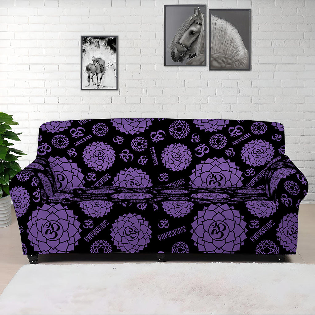 Sahasrara Chakra Pattern Print Sofa Cover