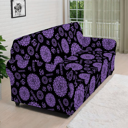 Sahasrara Chakra Pattern Print Sofa Cover