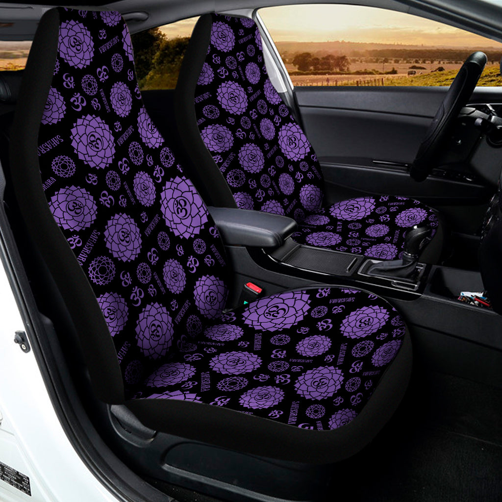 Sahasrara Chakra Pattern Print Universal Fit Car Seat Covers