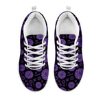 Sahasrara Chakra Pattern Print White Sneakers