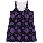 Sahasrara Chakra Pattern Print Women's Racerback Tank Top
