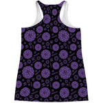 Sahasrara Chakra Pattern Print Women's Racerback Tank Top